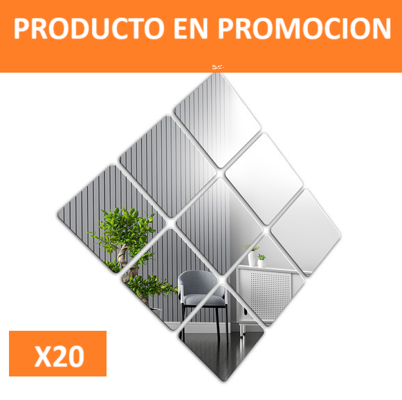 ESPEJOS DECORATIVOS CUADRADOS * 20 💸🎉